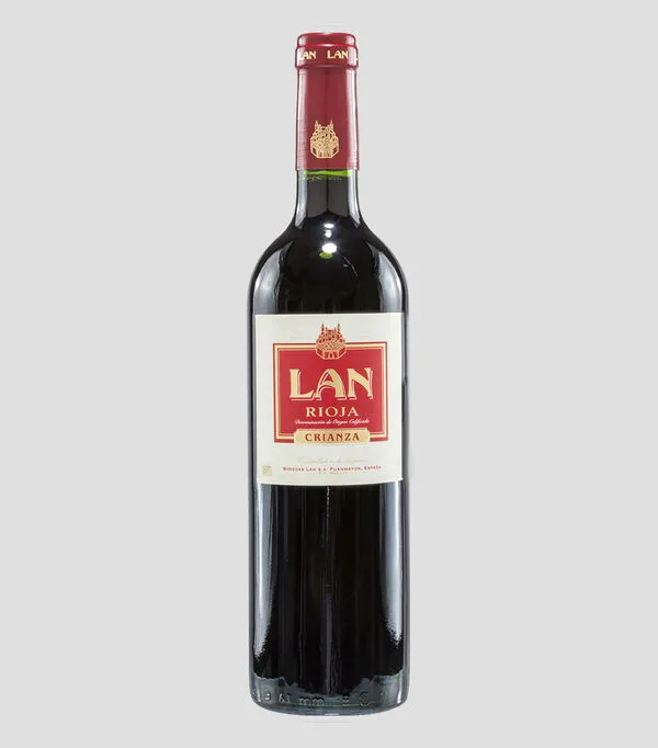 Botella de Vino Tinto Tempranillo, 750 ml