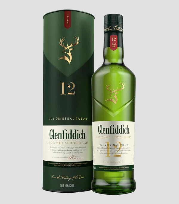 Botella de Whisky 12 Años, 750 ml