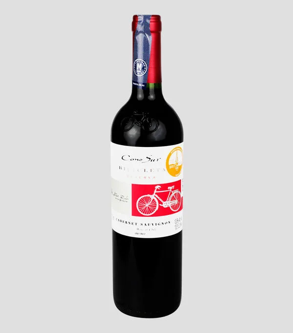 Botella de Vino tinto Cabernet Sauvignon, 750 ml