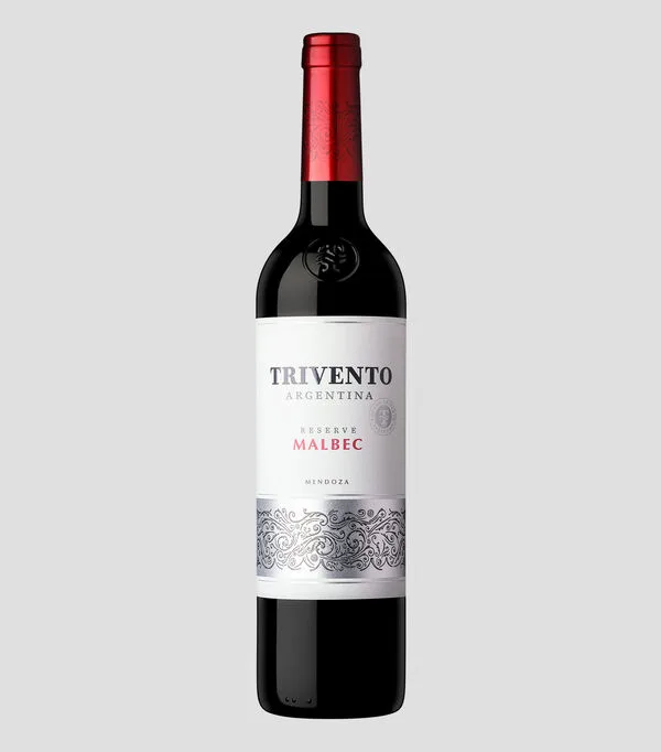 Botella de Vino Tinto Malbec, 750 ml