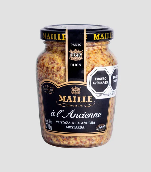 Botella de Mostaza a la Antigua, 210 gr
