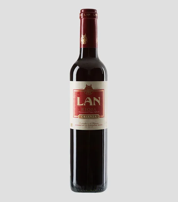 Botella de Vino Tinto Tempranillo, España, 500 ml