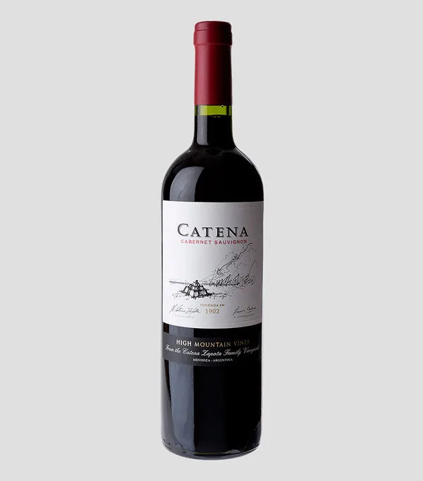 Botella de Vino tinto, cabernet sauvignon, Argentina, 750 ml