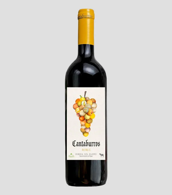 Botella de Vino Tinto Tempranillo, 750 ml