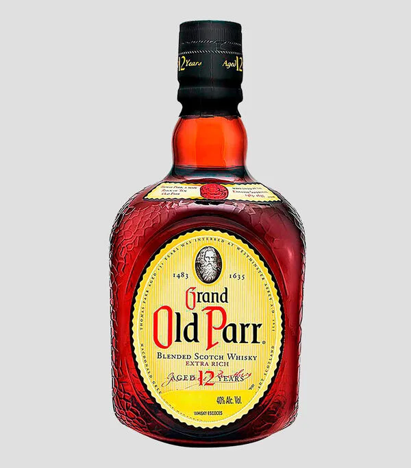 Botella de Whisky Old Parr 12 años Blended Scotch, 750 ml