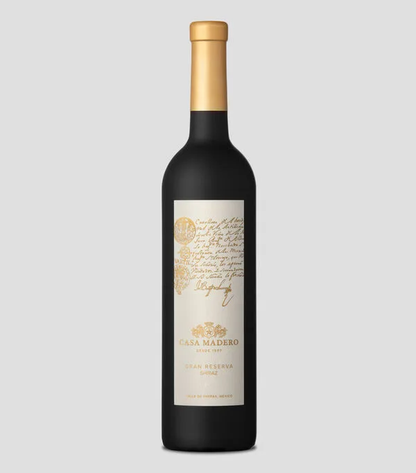 Botella de Vino tinto Syrah Gran Reserva, 750 ml