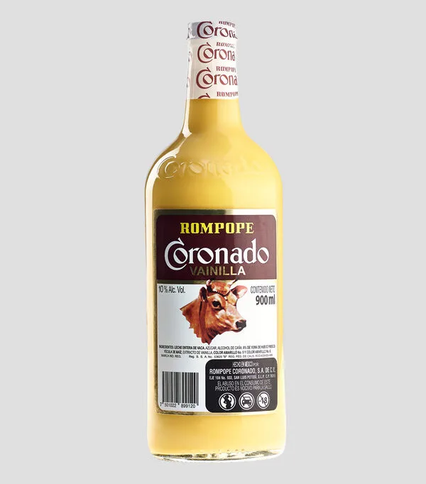 Botella de Rompope Coronado, 900 ml
