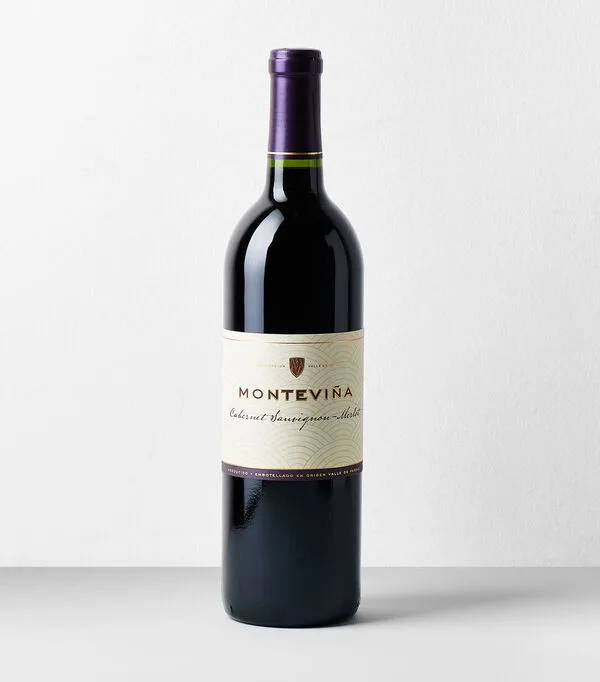 Botella de Vino Tinto Cabernet Sauvignon - Merlot, 750 ml