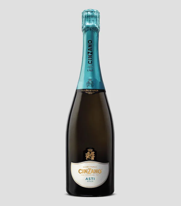 Botella de Vino Espumoso Moscato, 750 ml