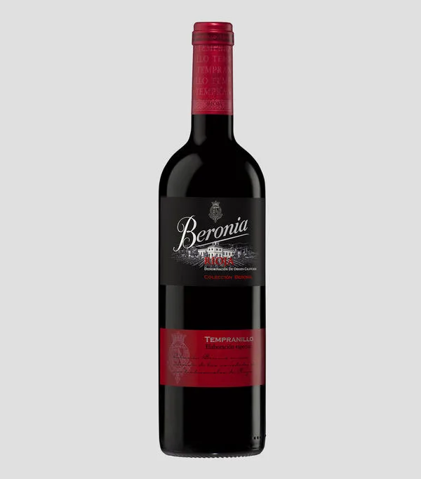 Botella de Vino Tinto Tempranillo, 750 ml