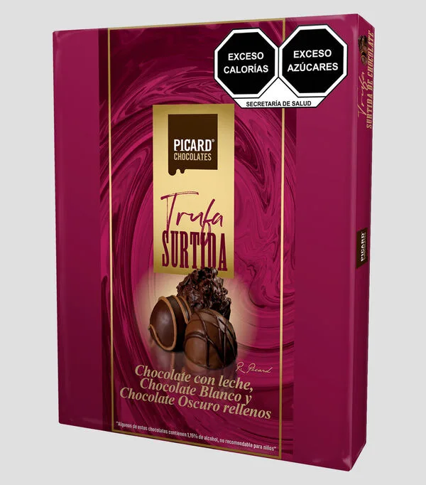 Botella de Surtido de Trufa de Chocolate. 141 gr