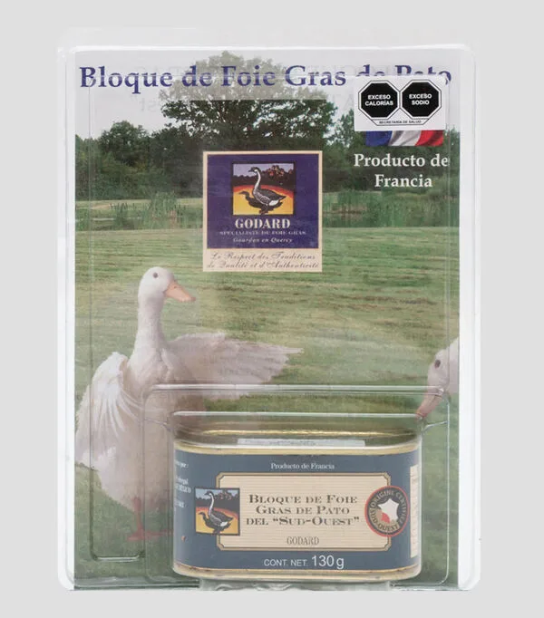 Botella de Bloque de Foie Gras de Pato del Sud-Ouest, 130 g