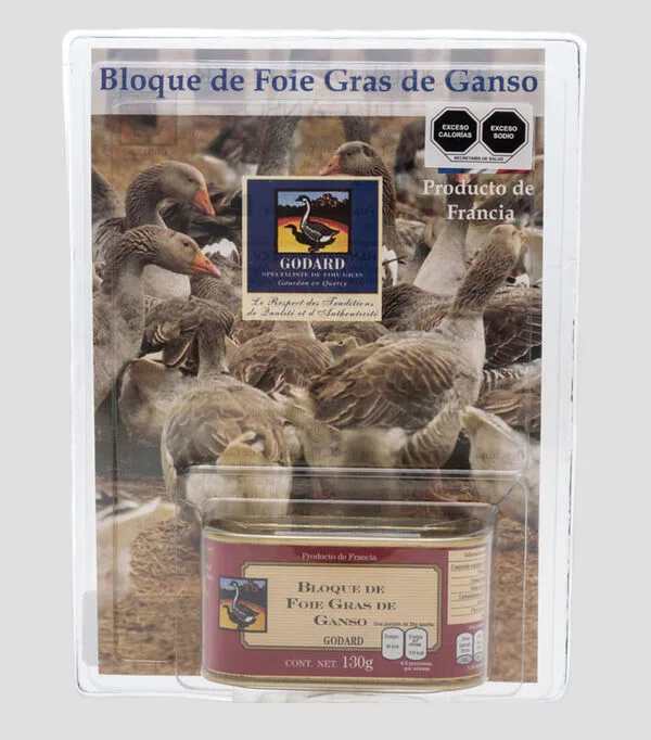 Botella de Bloque de Foie Gras de Ganso, 130 g