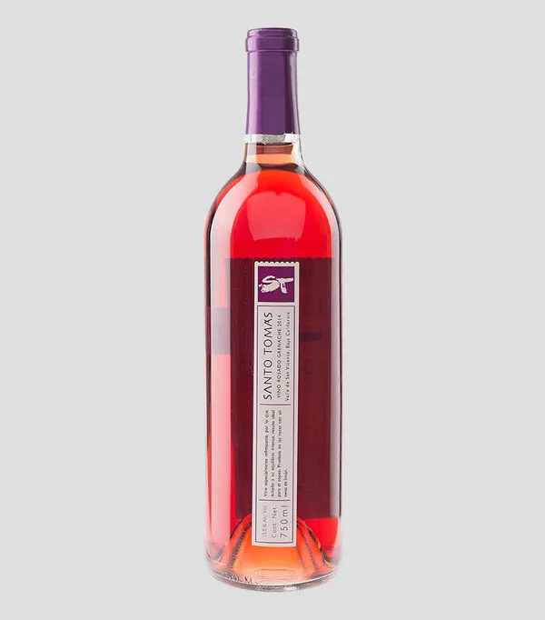 Botella de Vino Rosado Santo Tomas, 750 ml