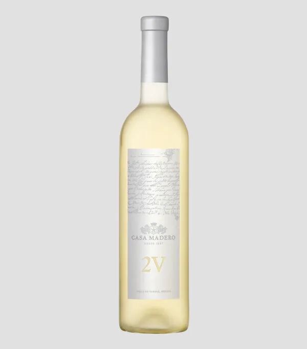 Botella de Vino Blanco Chardonnay Casa Madero 2V, 750 ml
