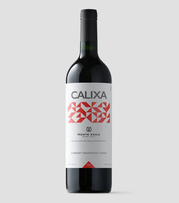 Botella de Vino Tinto Cabernet Sauvignon-Syrah Calixa, México, 750 ml