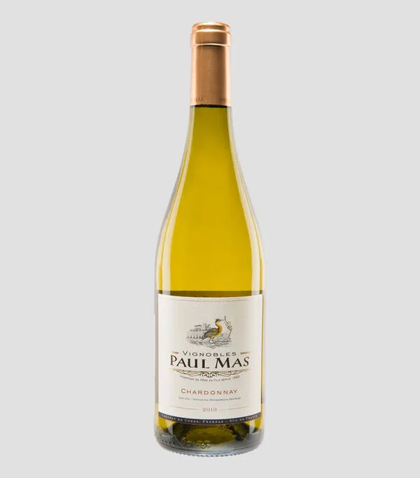Botella de Vino Blanco Chardonnay, 750 ml