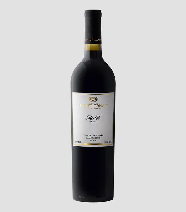 Botella de Vino Tinto Merlot, 750 ml