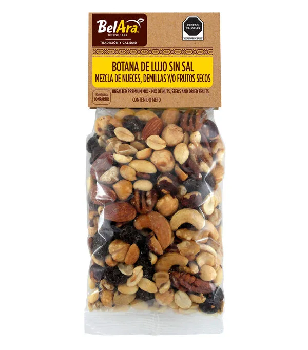 Botella de Botana de Lujo sin Sal, 250 g