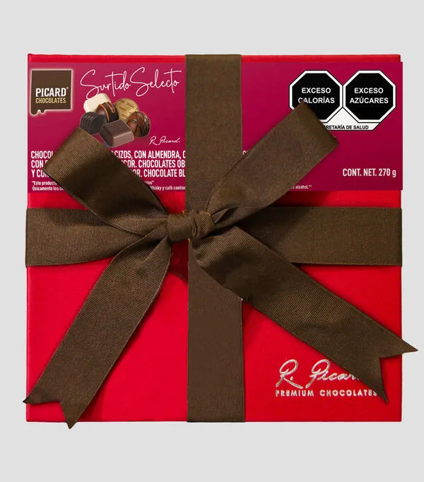 Botella de Estuche Rígido Chocolate Surtido Selecto, 270 g