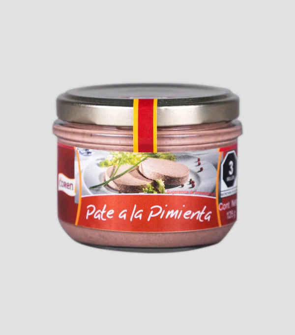 Botella de Paté de Hígado a la Pimienta, 125 g