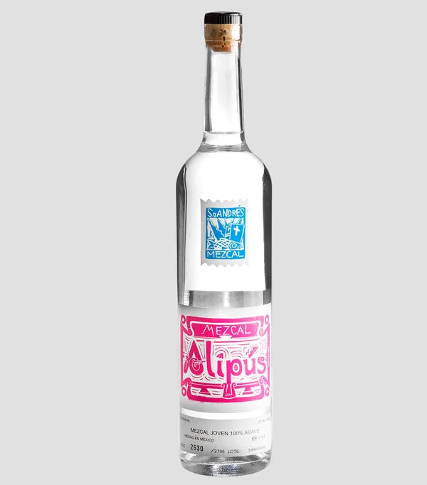 Botella de Mezcal Alipús Joven San Andrés, 750 ml