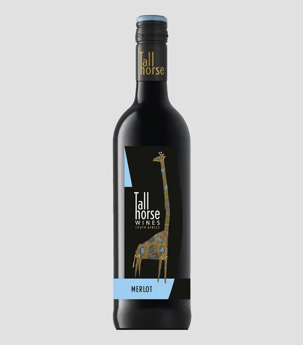 Botella de Vino tinto Merlot, Sudáfrica, 750 ml