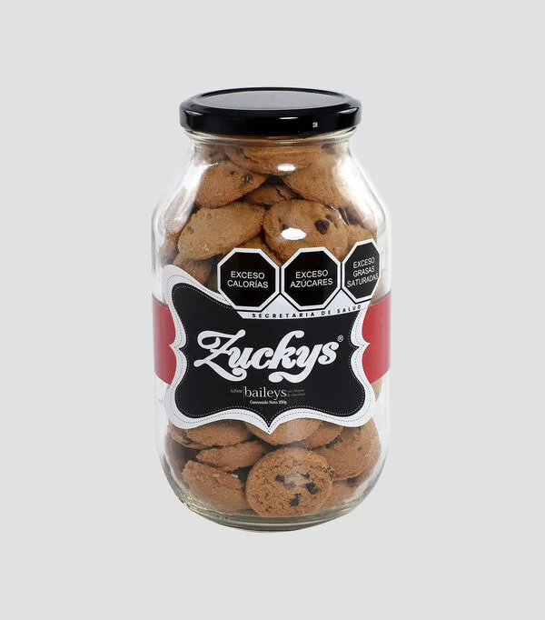 Botella de Galletas sabor Baileys con chispas de chocolate, 350 g