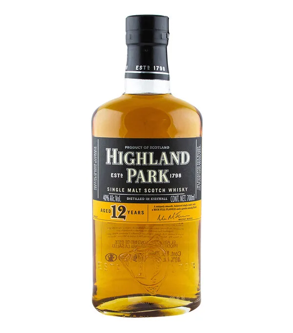 Botella de Whisky Highland Park 12 Años, 700 ml