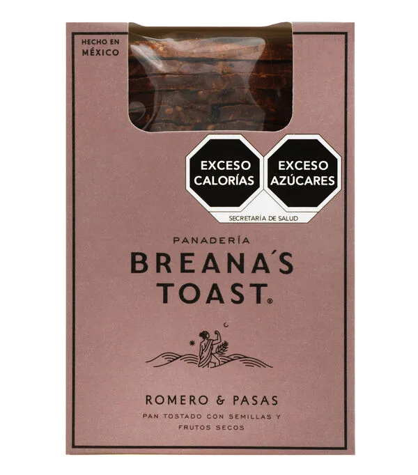 Botella de Breana's Toast Romero y Pasas 170 g