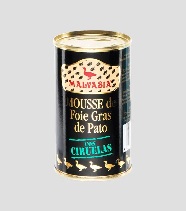 Botella de Mousse de Foie Gras de Pato con Ciruelas, 200 g