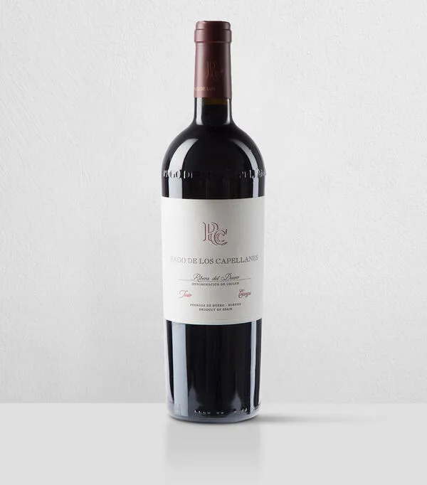 Botella de Vino tinto tempranillo Pago De Los Capellanes, España, 750 ml
