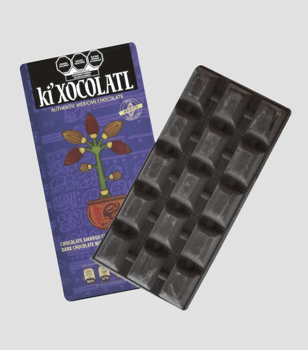 Botella de Chocolate Amargo con Café Orgánico de Oaxaca, 80 gr
