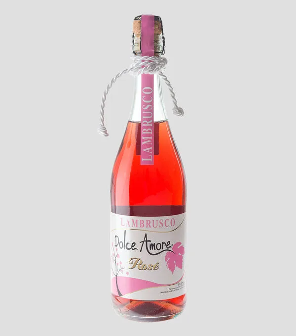 Botella de Lambrusco Rosado, 750 ml