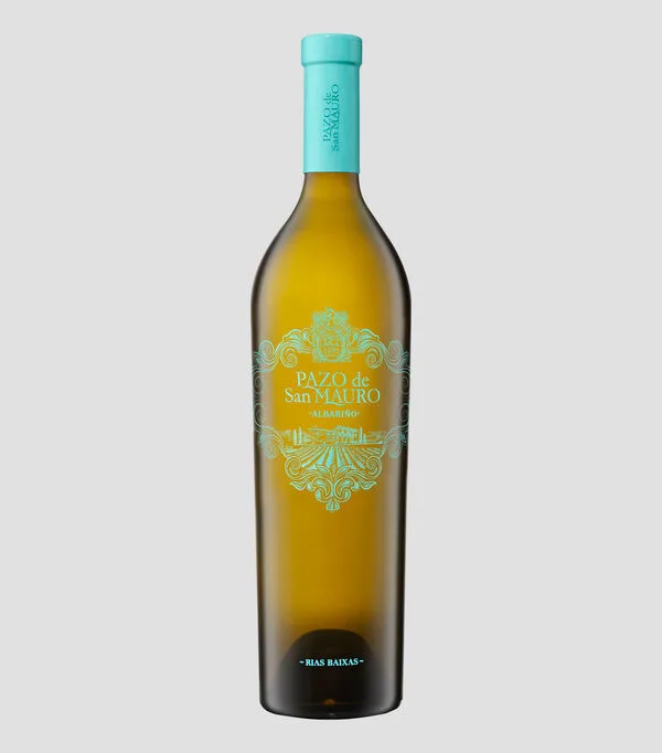 Botella de Vino Blanco Albariño, 750 ml