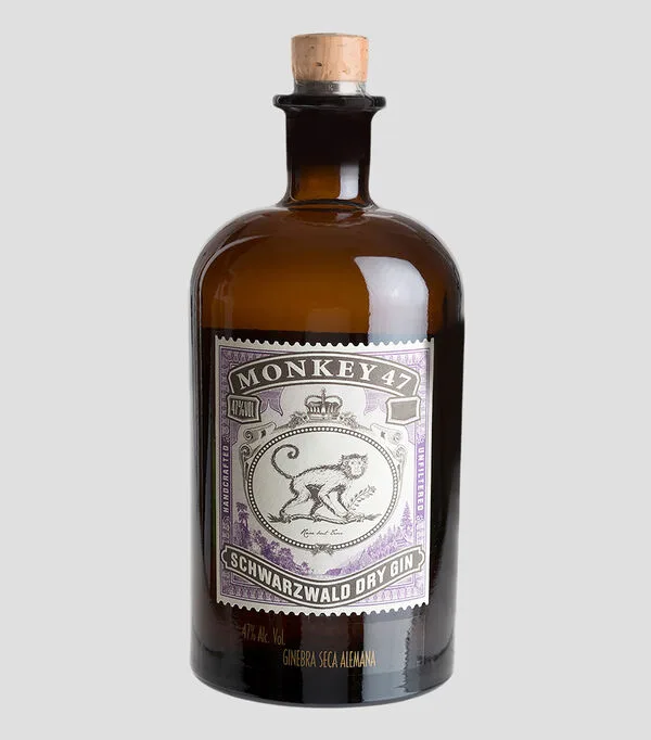 Botella de Ginebra Monkey 47, 500 ml