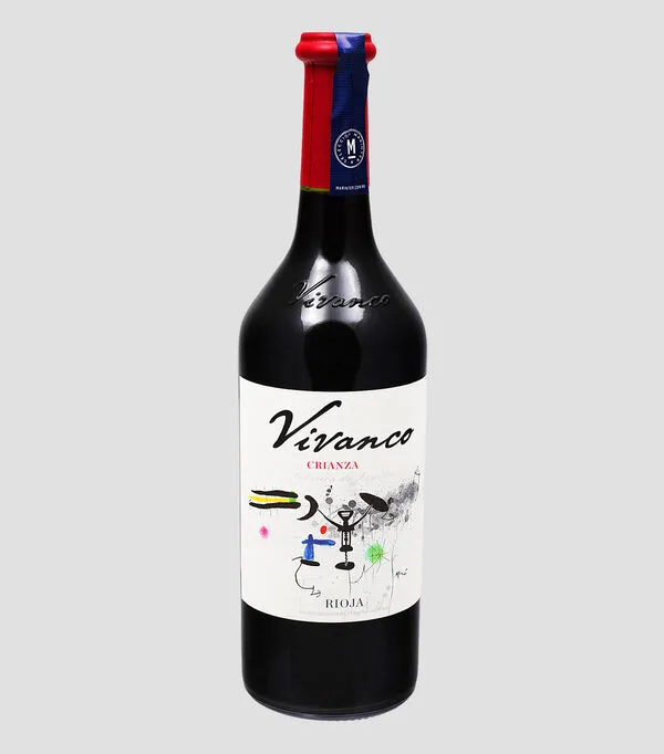 Botella de Vino tinto Tempranillo, 750 ml