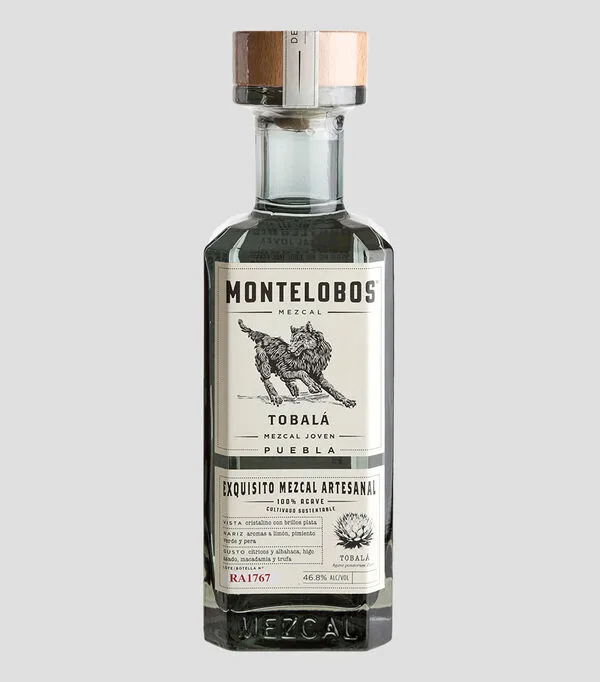 Botella de Mezcal Montelobos Tobalá, 750 ml