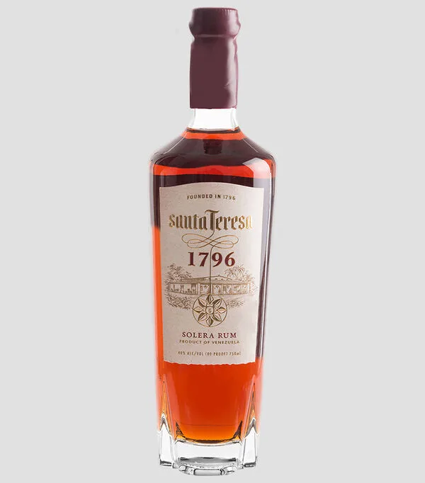 Botella de Ron Santa Teresa 1796 de Solera, 750 ml