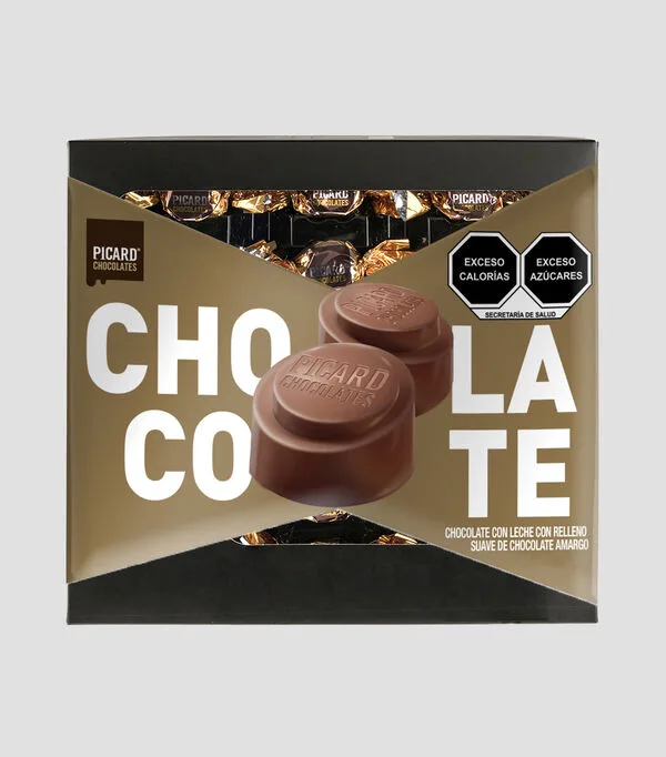 Botella de Chocolate Relleno Suave, 160 g