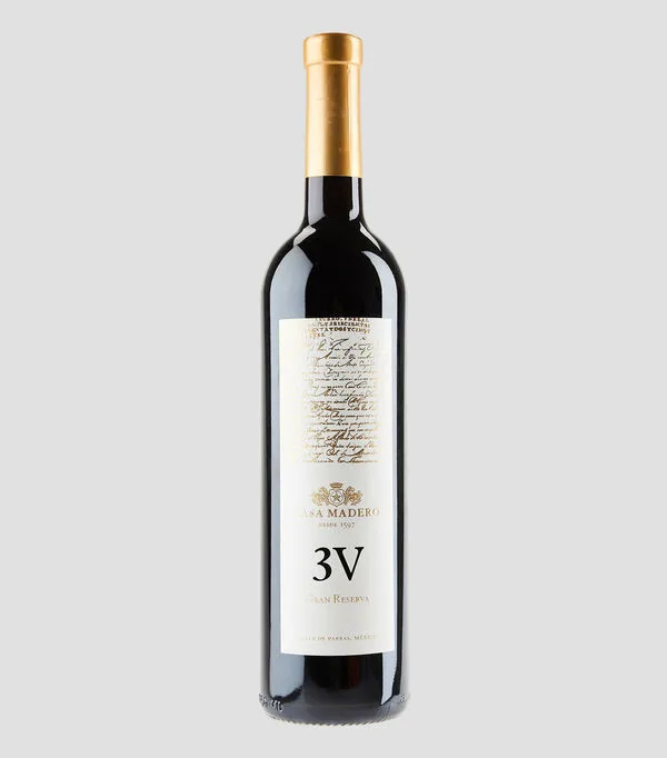 Botella de Vino tinto Cabernet Sauvignon Casa Madero 3V, 750 ml