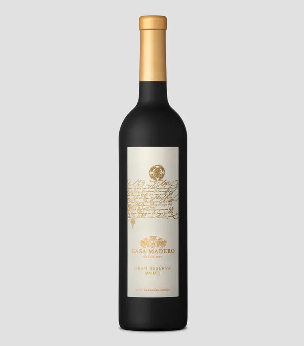 Botella de Vino tinto Malbec Gran Reserva, 750 ml