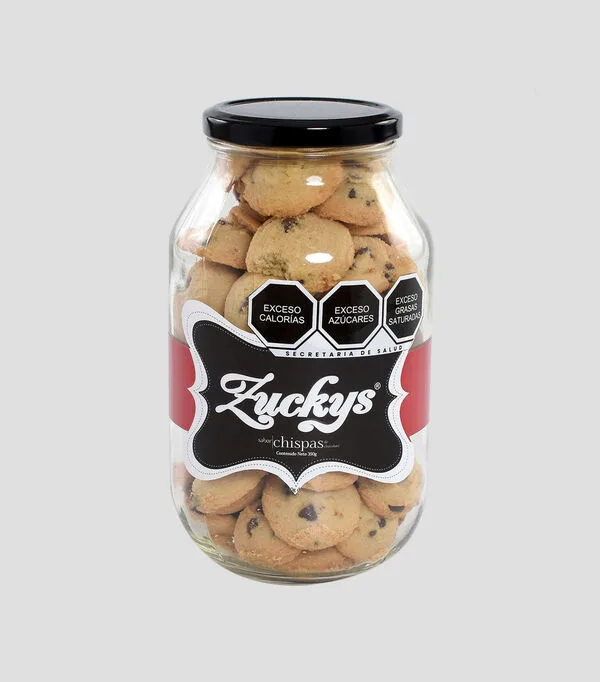 Botella de Galletas sabor Chispas de Chocolate, 350 g