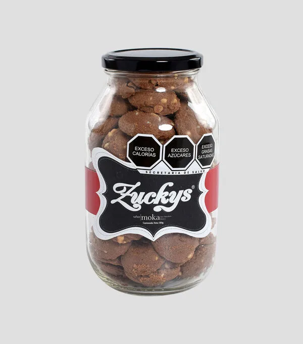 Botella de Galletas sabor Moka, 350 gr