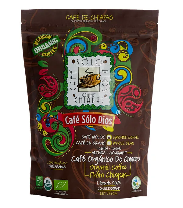 Botella de Cafe Molido Organico, 500 g