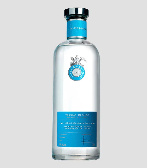 Botella de Tequila Blanco Casa Dragones, 375 ml