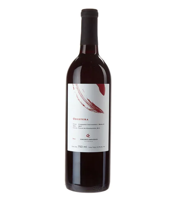 Botella de Vino tinto ensamble Obertura México, 750 ml