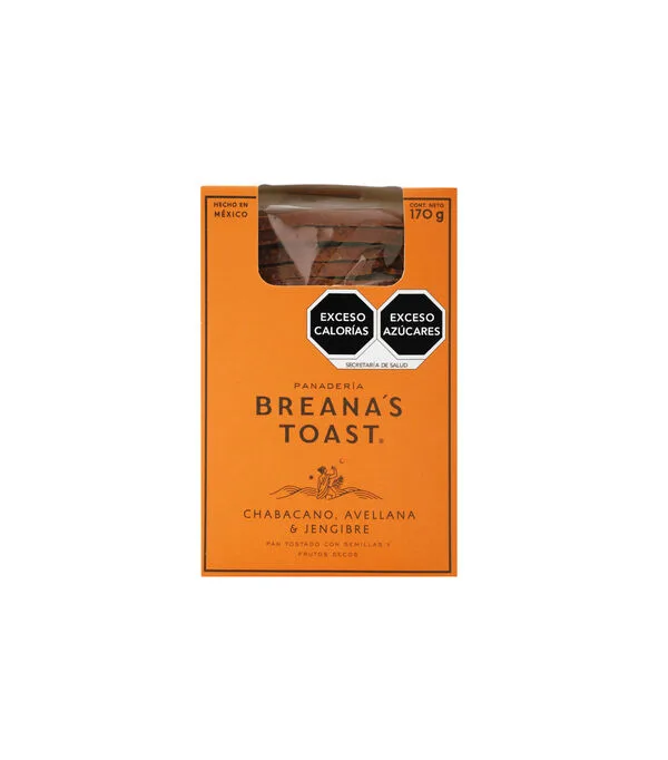 Botella de Pan tostado con semillas y frutos secos quotchabacano avellana y jengibrequot, 170 g