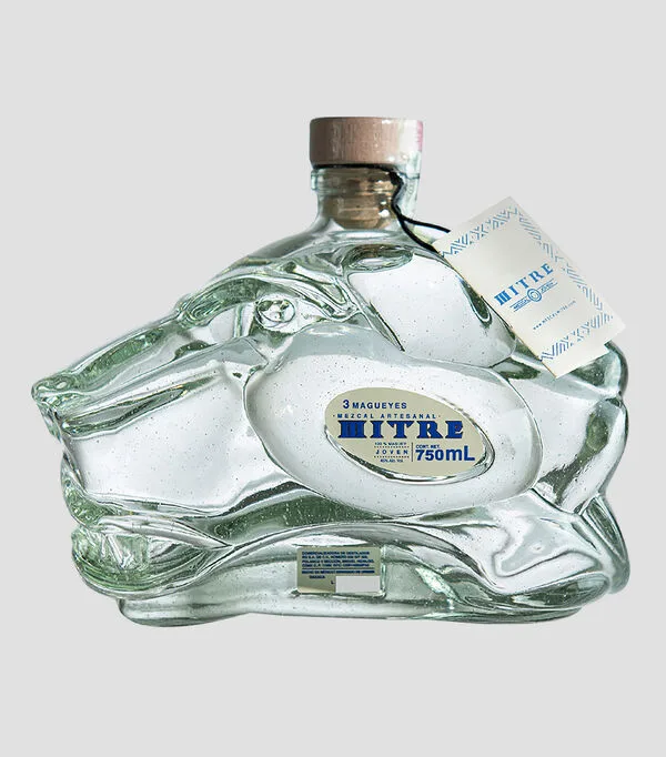 Botella de Mezcal Triple Agave, 750 ml