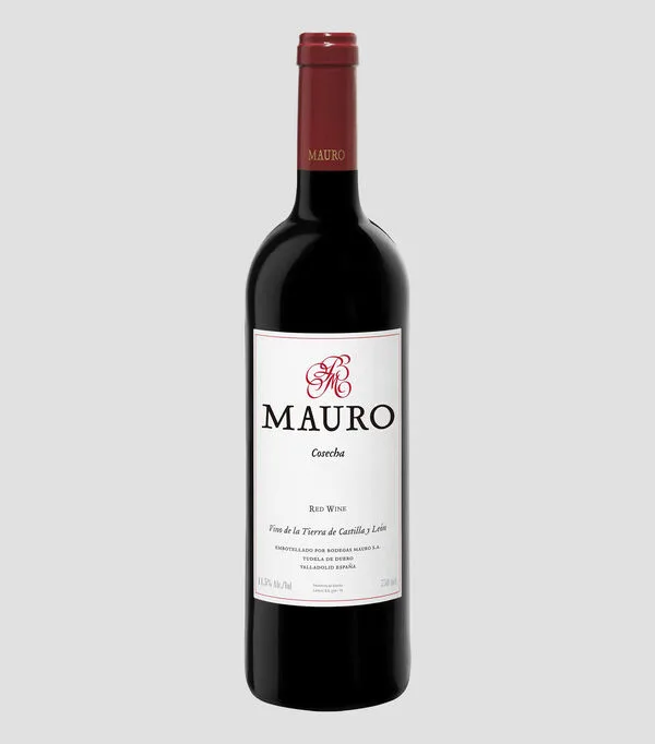 Botella de Vino Tinto Tempranillo, Syrah, 750 ml